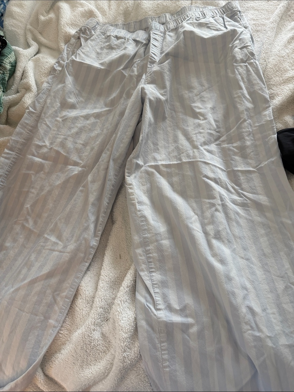 Soma Blue Striped Cotton Pajama Pants
